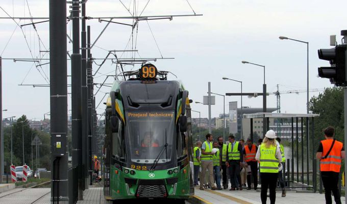 Poznań: Przejazdy techniczne tramwajów na Górnym Tarasie Rataj